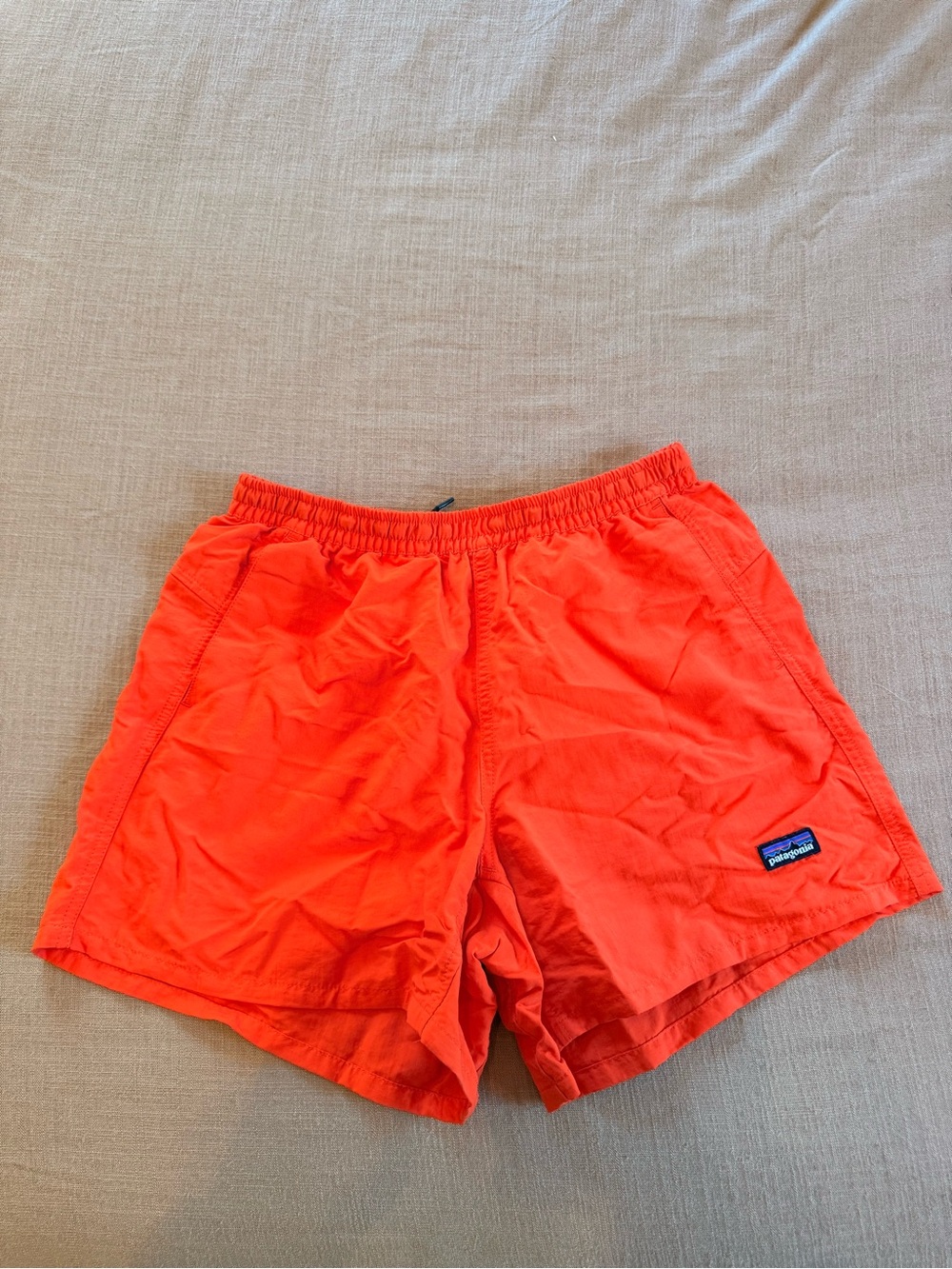 Patagonia Women’s Neon Orange Athletic Shorts